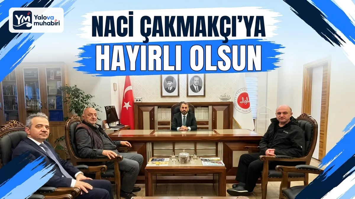 Yalova İl Müftüsü Naci Çakmakçı'yı makamında ziyaret eden din görevlileri, iş insanları, vakıf ve dernek temsilcileri ile vatandaşlar yeni görevi dolayısıyla hayırlı olsun dileklerini sundu.