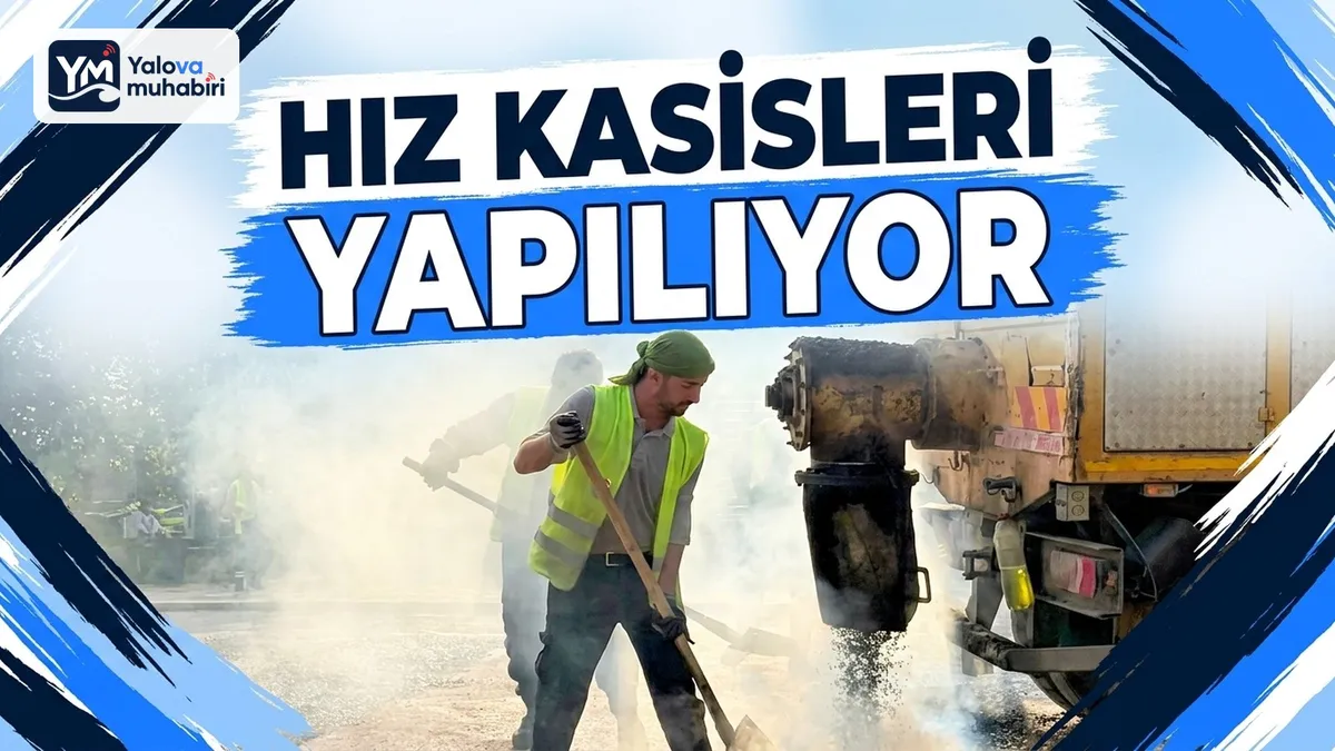 Yalova Belediyesi, kent genelinde güvenli ulaşımı sağlamak ve özellikle okul bölgelerindeki çocukları korumak amacıyla muhtelif noktalarda kasis montajını sürdürüyor.