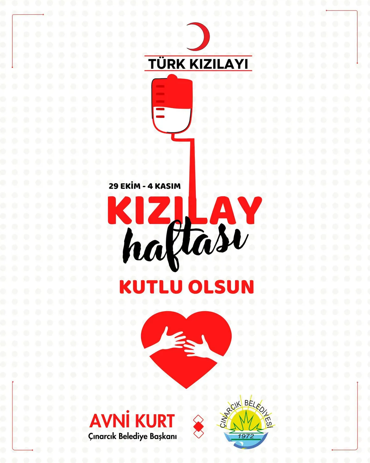 Çınarcık Belediyesi, Kızılay Haftası dolayısıyla yayımladığı mesajda 1 ünite kanın üç kişinin hayatını kurtarabileceğini belirterek vatandaşları kan bağışı yapmaya davet etti. - Fotoğraf 1