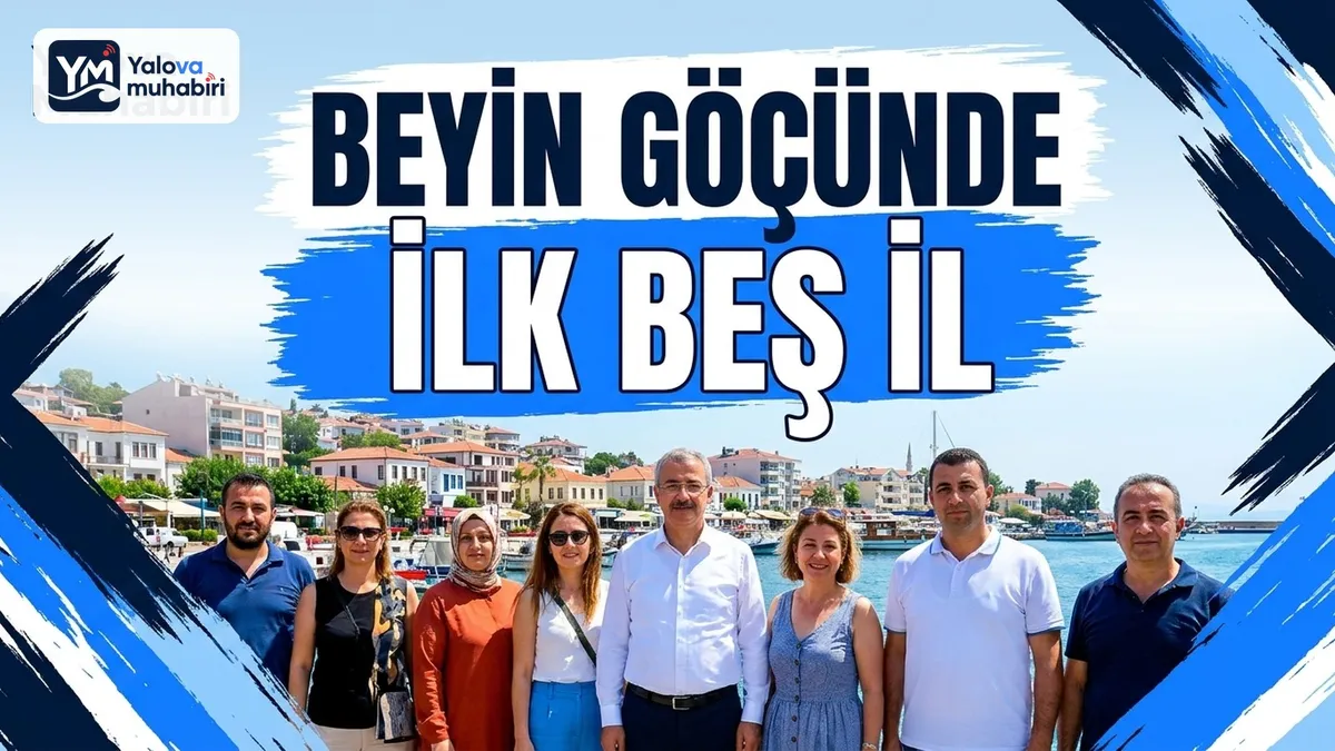 TÜİK'in 2025 yılı verilerine göre Yalova, yükseköğretim mezunlarının beyin göçü oranında Türkiye Genelinde ilk beş il arasına girerken erkek mezunlarda yüzde 2,8 ile beşinci sırada yer aldı.
