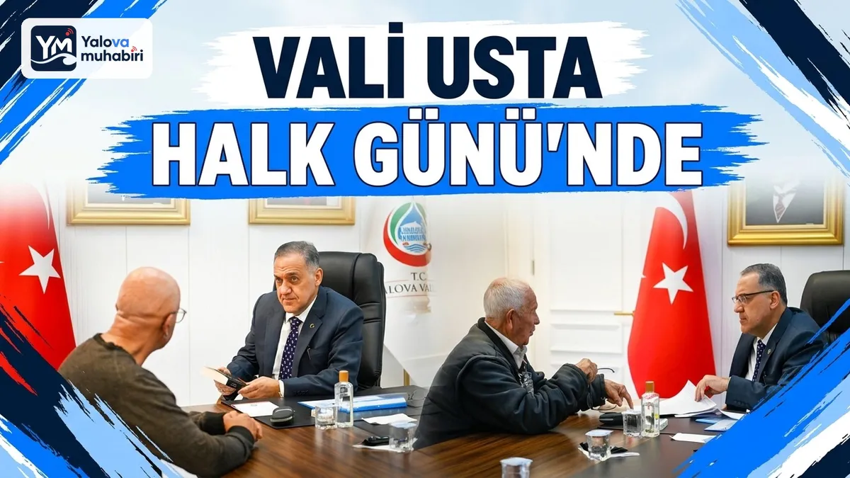 Yalova Valisi Dr. Ahmet Hamdi Usta, düzenlenen Halk Günü buluşmasında vatandaşlarla bir araya gelerek talep, öneri ve sorunları dinledi.