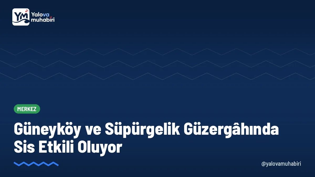 Yalova istikametinde seyreden sürücüler, akşam saatlerinde başlayan sisin gece daha da yoğunlaşabileceği belirtilerek hız düşürmeleri ve takip mesafesini artırmaları konusunda uyarıldı.