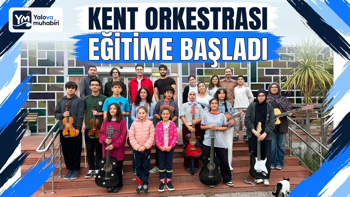 Yalova BELEDİYESİ tarafından hayata geçirilen Kent Orkestrası, bağlama, gitar ve elektro gitar eğitimleriyle genç müzisyenleri bir araya getirerek İLK DERSİNİ yaptı.
