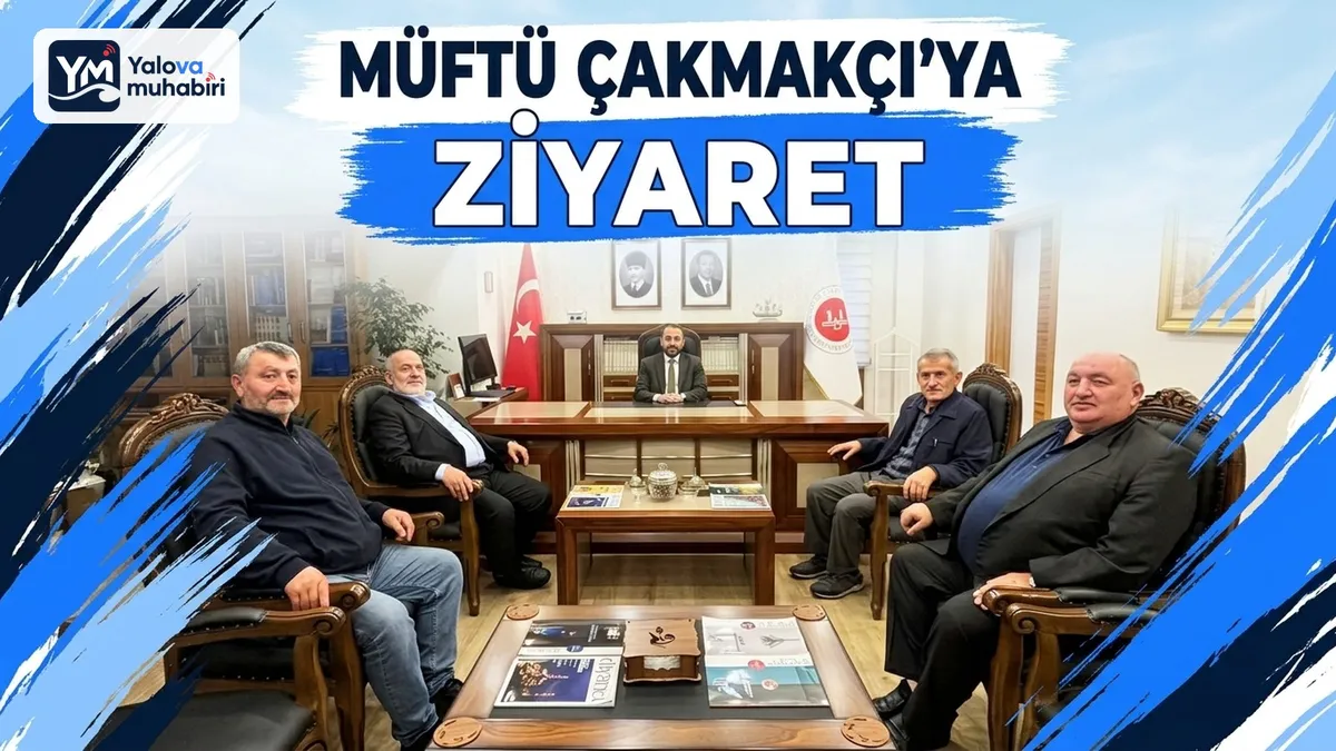 Emekli din görevlileri ve cami görevlilerinden oluşan heyet, Yalova İl Müftüsü Naci Çakmakçı'yı makamında ziyaret ederek hayırlı olsun dileklerini iletti.
