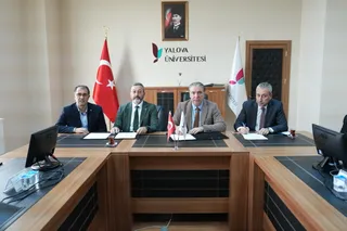 Rektörlük binasında düzenlenen törende, akademi ile üretim sektörünü buluşturan Üniversite-Sanayi İş Birliği Protokolü 7 sanayi kuruluşunun katılımıyla imza altına alındı. - Küçük görsel 5