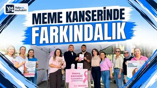Yalova ve ilçelerinde meme kanserinde erken teşhis ile tarama hizmetlerine dikkat çekmek amacıyla bilgilendirme stantları açıldı, Farkındalık yürüyüşleri düzenlendi. - Küçük görsel 1