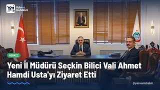Görevine başlayan Aile ve Sosyal Hizmetler İl Müdürü Seçkin Bilici, Yalova Valisi Dr. Ahmet Hamdi Usta'yı makamında ziyaret etti. - Küçük görsel 1