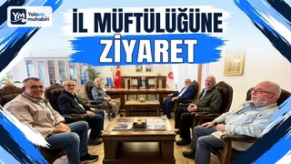 Gaziosmanpaşa Camii dernek heyeti, Yalova İl Müftülüğünü ziyaret ederek İl Müftüsüne hayırlı olsun temennisinde bulundu. - Küçük görsel 1