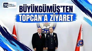 İl Emniyet Müdürü Yusuf Topcan'a hayırlı olsun ziyaretinde bulunan Yalova Dostluk Platformu Başkanı Halil İbrahim Büyükgümüş'e emniyet müdürlüğü teşekkür etti. - Küçük görsel 1