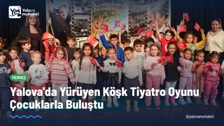 Yalova Belediyesi, Cumhuriyetin 103. yıl dönümü etkinlikleri kapsamında Gazi Mustafa Kemal Atatürk'ün doğa sevgisini ve çevre bilincini anlatan Yürüyen Köşk tiyatro oyununu çocuklarla buluşturdu. - Küçük görsel 1