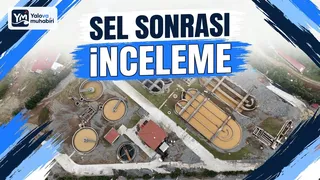 Esenköy'de yaşanan sel felaketinin ardından Belediye Başkanı Mehmet Temel ve belediye meclis üyeleri, Estaş bölgesindeki arıtma tesisleri ile dere yatağında incelemede bulundu. - Küçük görsel 1