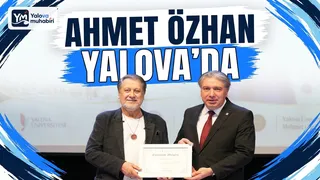 Yalova Üniversitesi'nde düzenlenen "Ötekisizlik Ahlâkı" konferansına konuşmacı olarak katılan Ahmet Özhan, akademik personel ve öğrencilerle bir araya geldi. - Küçük görsel 1