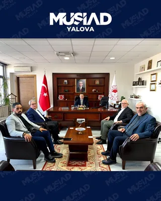 Yalova'da tarımın mevcut durumu ile tarımsal faaliyetlerin ele alındığı ziyarette, iş dünyası temsilcileri İl Tarım ve Orman Müdürü Mustafa İlmeç ile bir araya geldi. - Küçük görsel 3