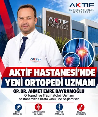 Ortopedi ve Travmatoloji Uzmanı Op. Dr. Ahmet Emre Bayramoğlu, Çiftlikköy'de faaliyet gösteren Özel Aktif International Hastanesi'nin hekim kadrosuna katılarak hasta kabulüne başladı. - Küçük görsel 2