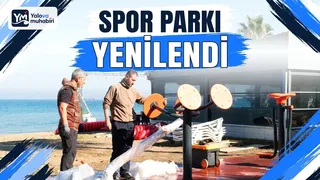 Çiftlikköy'de olumsuz hava şartları ve kullanımdan dolayı yıpranan park ekipmanları bakıma alınırken, Sahil Mahallesi'ndeki halk plajı spor aletleri parkı baştan sona yenilendi. - Küçük görsel 1