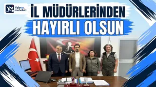 İl Kültür ve Turizm Müdürü Fatih Bayram, Orman İşletme Müdürü Murat Koçluk ve Doğa Koruma ve Millî Parklar Müdürü Melike Saraçoğlu, Başhekim Dr. Öğr. Üyesi Seçkin Özcan'ı makamında ziyaret etti. - Küçük görsel 1