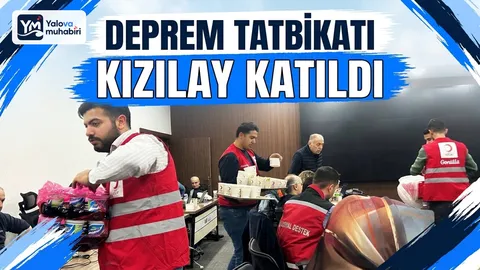 AFAD koordinasyonunda Marmara Adaları merkezli deprem senaryosuyla düzenlenen bölgesel masa başı tatbikatına Türk Kızılay Yalova ekipleri de katıldı.