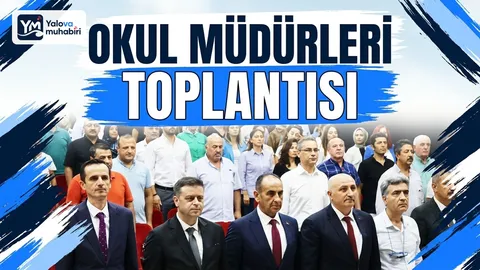 Yalova'da İl Milli Eğitim Müdürü Halil İbrahim Akmeşe başkanlığında Halk Eğitimi Merkezi Salonu'nda sene başı toplantısı düzenlendi.