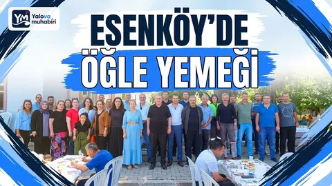 Çınarcık'a bağlı Esenköy beldesinde sel felaketinin ardından ana içme suyu hatları ve arıtma tesisinde onarım yürüten belediye PERSONELİYLE çalışma alanında öğle yemeğinde bir araya gelindi.