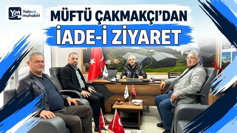 İl Müftüsü Naci Çakmakçı, Karadeniz Dernekler Federasyonu ve Rizeliler Kültür ve Dayanışma Derneği başkanlarına İade-i ziyarette bulundu.