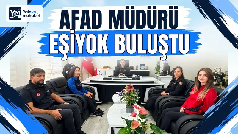 Eğitim, Farkındalık ve Gönüllülük Hizmetleri Şube personeliyle bir araya gelen AFAD İl Müdürü Adem Eşiyok, yürütülen faaliyetleri değerlendirdi.