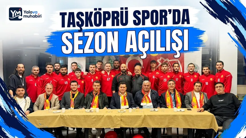 Taşköprü Spor Kulübü'nün sezon açılışında yönetim, teknik ekip, sporcular ve belediye meclis üyeleriyle bir araya gelen Taşköprü Belediye Başkanı İsmail Arslan, yeni sezon hedeflerini paylaştı.