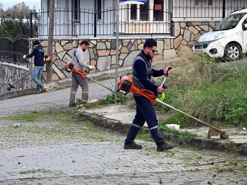 Yalova Belediyesi ekipleri, kentin dört bir yanında yürütülen çalışmalar kapsamında Kazım Karabekir Mahallesi'nde sokakları süpürdü, yabani otları biçti ve konteyner çevrelerindeki büyük hacimli atıkları topladı. - Fotoğraf 4
