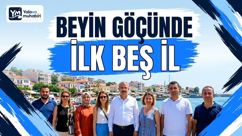 TÜİK'in 2025 yılı verilerine göre Yalova, yükseköğretim mezunlarının beyin göçü oranında Türkiye Genelinde ilk beş il arasına girerken erkek mezunlarda yüzde 2,8 ile beşinci sırada yer aldı.