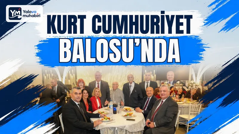 Çınarcık Belediye Başkanı Avni Kurt, Sporium'da düzenlenen Cumhuriyet Balosu'na katılarak birlik ve beraberlik mesajlarının verildiği gecede yer aldı.
