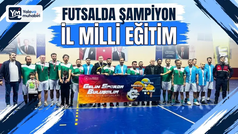 Kamu Sporları kapsamında düzenlenen futsal müsabakalarında finale yükselen A ve B takımları karşılaştı; mücadeleyi 3-0 kazanan A takımı şampiyon oldu.