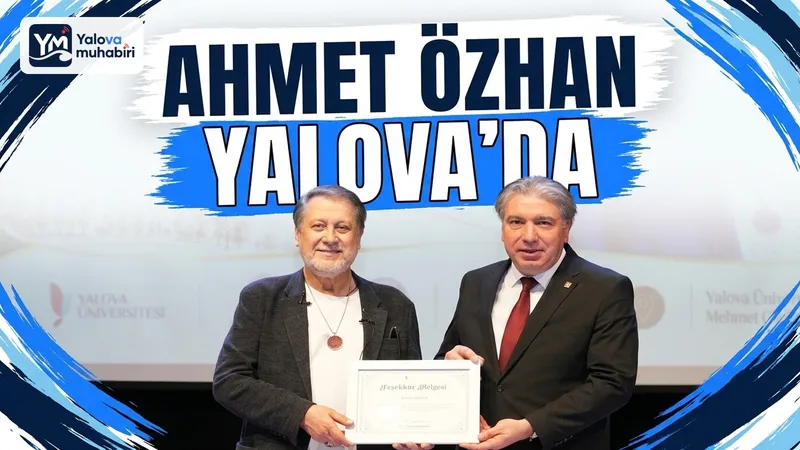 Yalova Üniversitesi'nde düzenlenen "Ötekisizlik Ahlâkı" konferansına konuşmacı olarak katılan Ahmet Özhan, akademik personel ve öğrencilerle bir araya geldi.