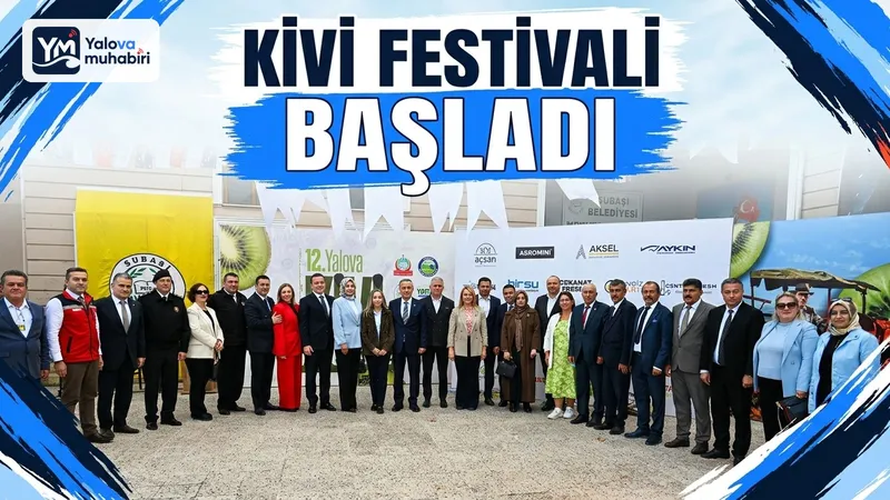 Yalova'nın Subaşı beldesinde bu yıl 12'ncisi düzenlenen Kivi Festivali, il protokolü, üreticiler ve vatandaşların katıldığı açılış programıyla kapılarını açtı.