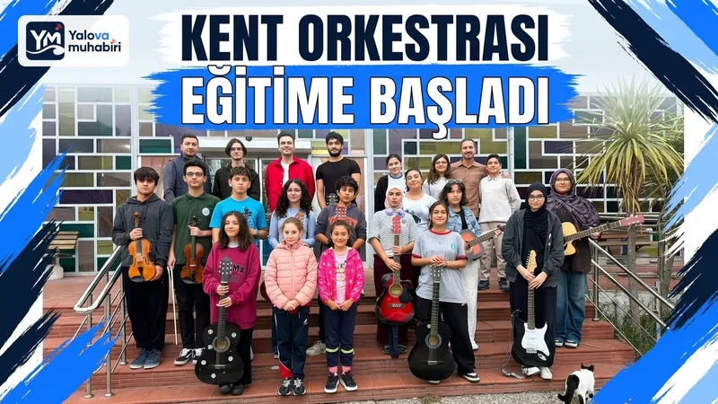 Yalova BELEDİYESİ tarafından hayata geçirilen Kent Orkestrası, bağlama, gitar ve elektro gitar eğitimleriyle genç müzisyenleri bir araya getirerek İLK DERSİNİ yaptı.